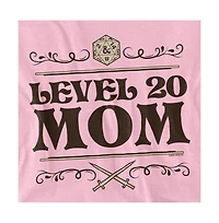 D&D Men's Mother's Day Level 20 Mom T-Shirt