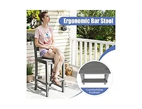 Slickblue 30 Inch Outdoor Counter Height Bar Stools Set of 2 with Backs