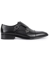 Vellapais Men's Lefors Double Monk Slip-On Dress Shoes