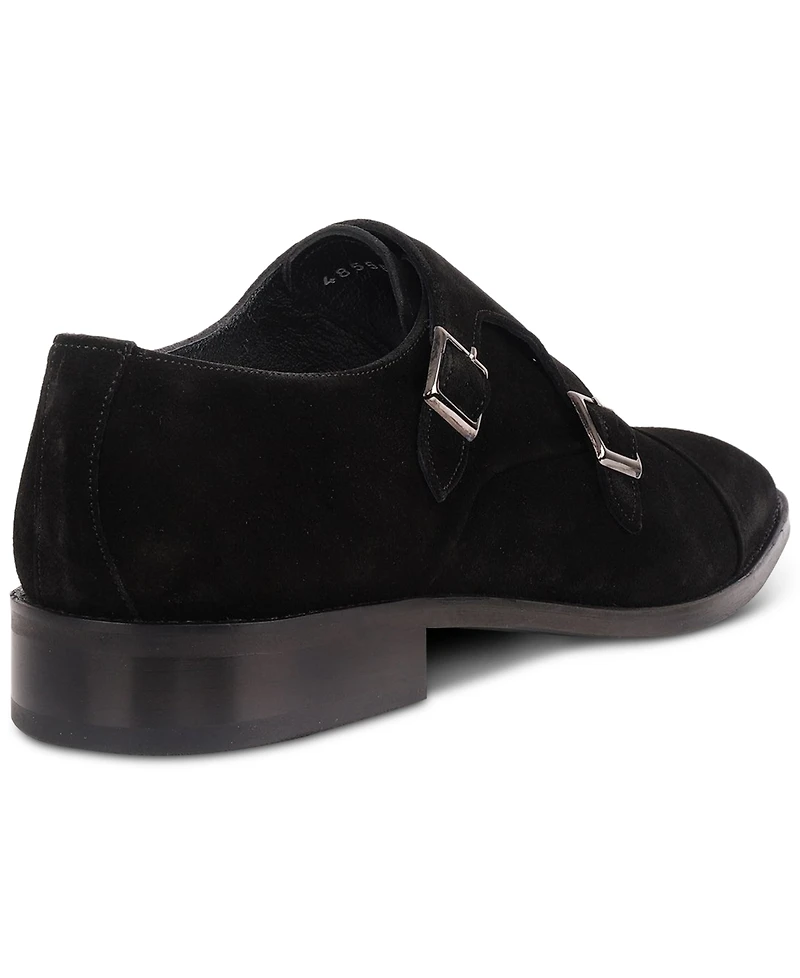 Vellapais Men's Mico Double Monk Slip-On Dress Shoes