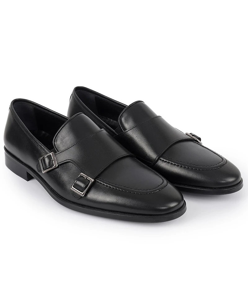 Vellapais Men's Bovina Double Monk Slip-On Loafers