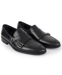 Vellapais Men's Bovina Double Monk Slip-On Loafers