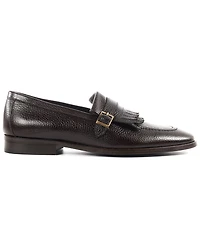 Vellapais Men's Tortoise Monk Strap Slip-On Dress Loafers