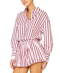 Line & Dot Women's High- Rise Wide-Leg Shorts