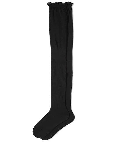 Hue Women's Slouched Ribbed Over The Knee Socks