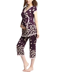 kimi + kai Maternity Ashley Nursing Pajama Set