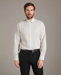 Bar Iii Men's Sateen Solid Contrast Buttons Dress Shirt, Macy's Exclusive