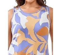 Tribal Plus Printed Reversible A-Line Dress with Pockets