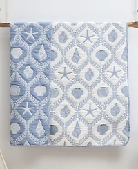 Greenland Home Fashions Laguna Reversible Jacquard Woven Matelasse Throw, 50" x 60"