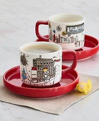 Macy's Stoneware Espresso Set for 2, Macy's Exclusive