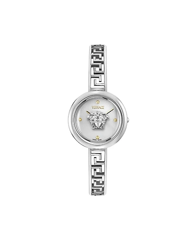 Versace Women's Medusa Eclipse Silver Stainless Steel Bracelet Watch, 28mm