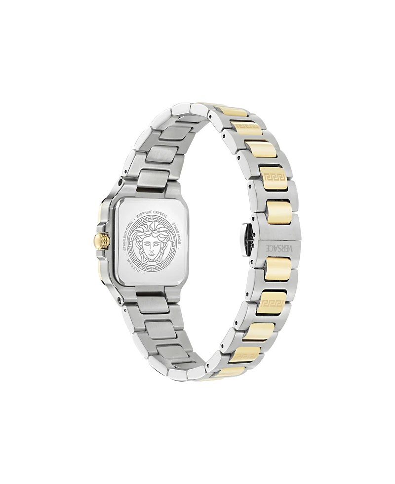 Versace Women's Greca Edge Two Tone Bracelet Watch