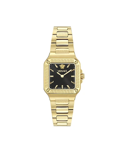 Versace Women's Greca Edge Ip Yellow Gold Bracelet Watch, 30x30mm