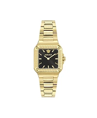 Versace Women's Greca Edge Ip Yellow Gold Bracelet Watch, 30x30mm