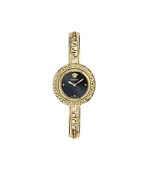 Versace Women's Greca Pendant Ip Yellow Gold Bracelet Watch