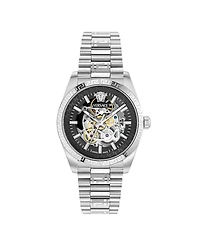 Versace Men's Millenyium Limited Edition Automatic Silver Stainless Steel Bracelet Watch, 40mm