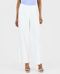 Tahari Asl Women's Clean-Waist Wide-Leg Pants