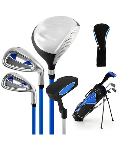 Mecale 5-Piece Portable Junior Golf Club Set, 31", for Kids Ages 11