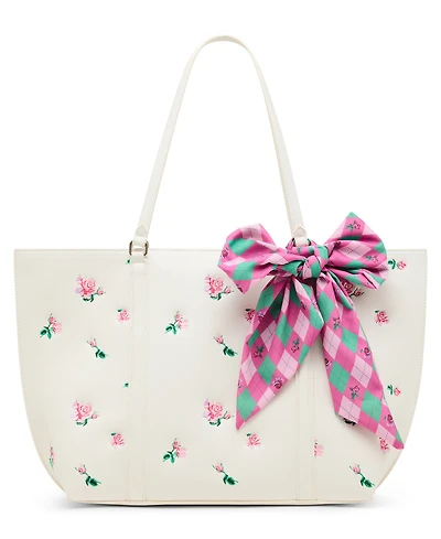 Betsey Johnson Skullicious Tote W/ Scarf