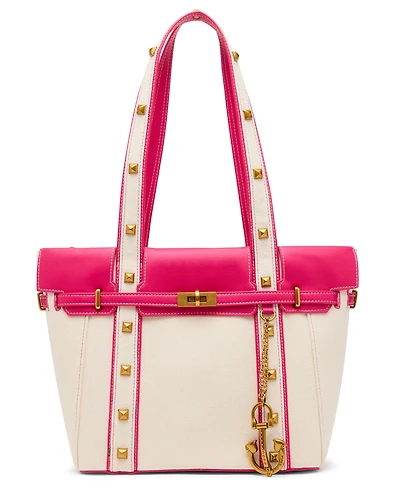 Betsey Johnson Queen of The Green Canvas Large Tote Bag