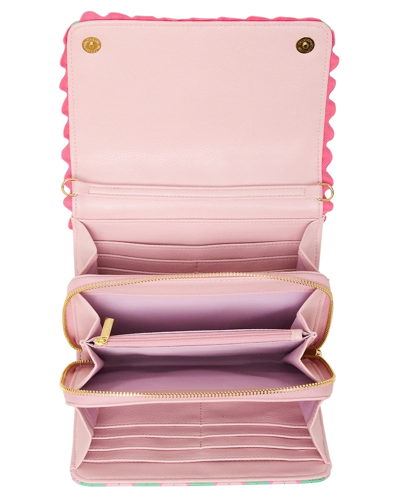 Betsey Johnson Skull Boss Trifold Wallet