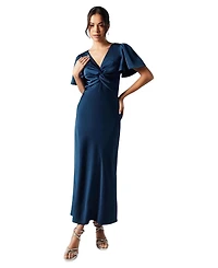 Oasis Satin Midi Bridesmaids Dress
