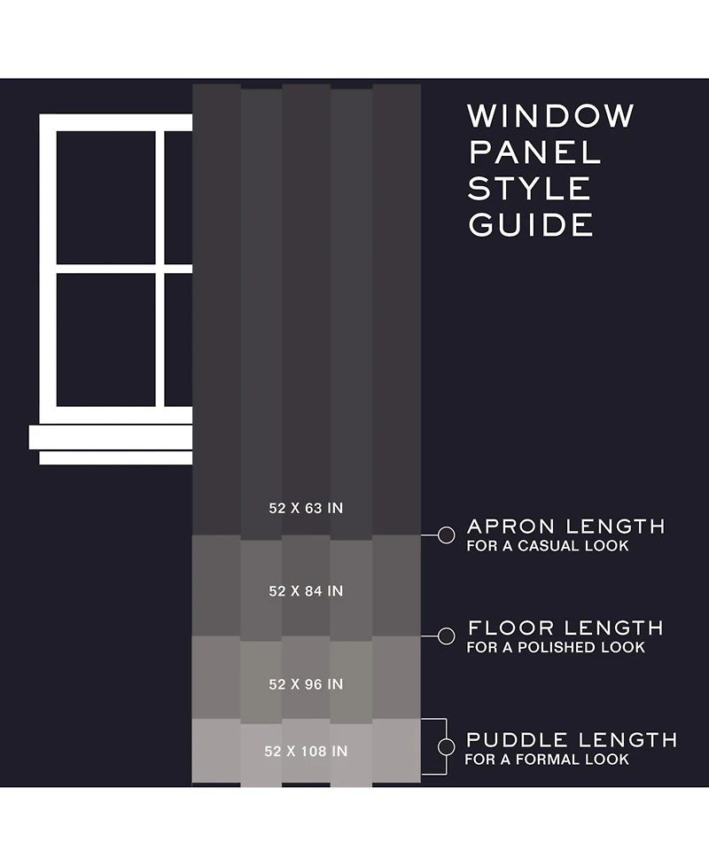 Lauren Ralph Lauren Linen Herringbone Total Blackout, Back Tab and Rod Pocket Single Curtain Panel