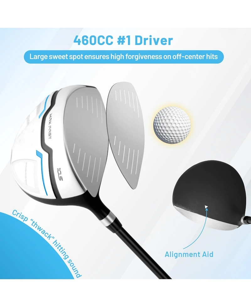 Mecale Men s Complete Golf Club Set with Stand Bag