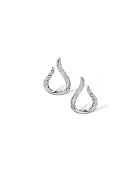 Retro Chic Wave Round Earrings