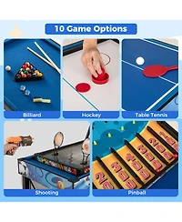 Mecale 10-in-1 Multi-Game Table Set with Table Tennis, Basketball & Soccer