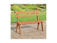 Slickblue Heavy-Duty 800 lb Capacity Acacia Wood Outdoor Garden Bench