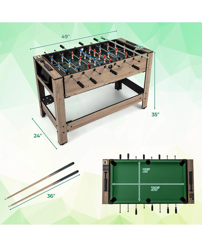 Mecale 2-in-1 Swivel Game Table for Teens & Adults