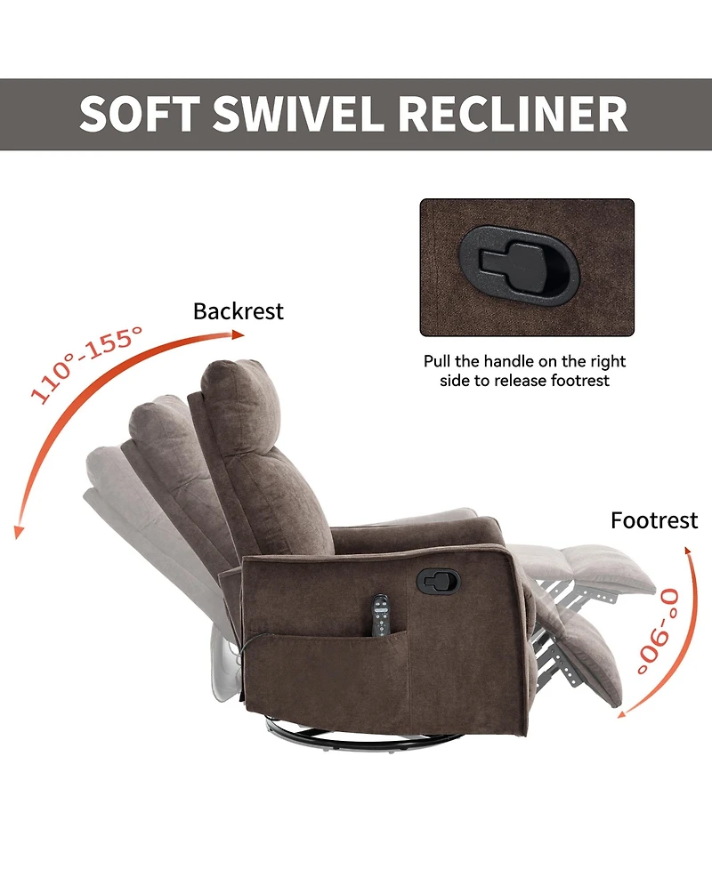 sumyeg Rocker and Swivel Fabric
