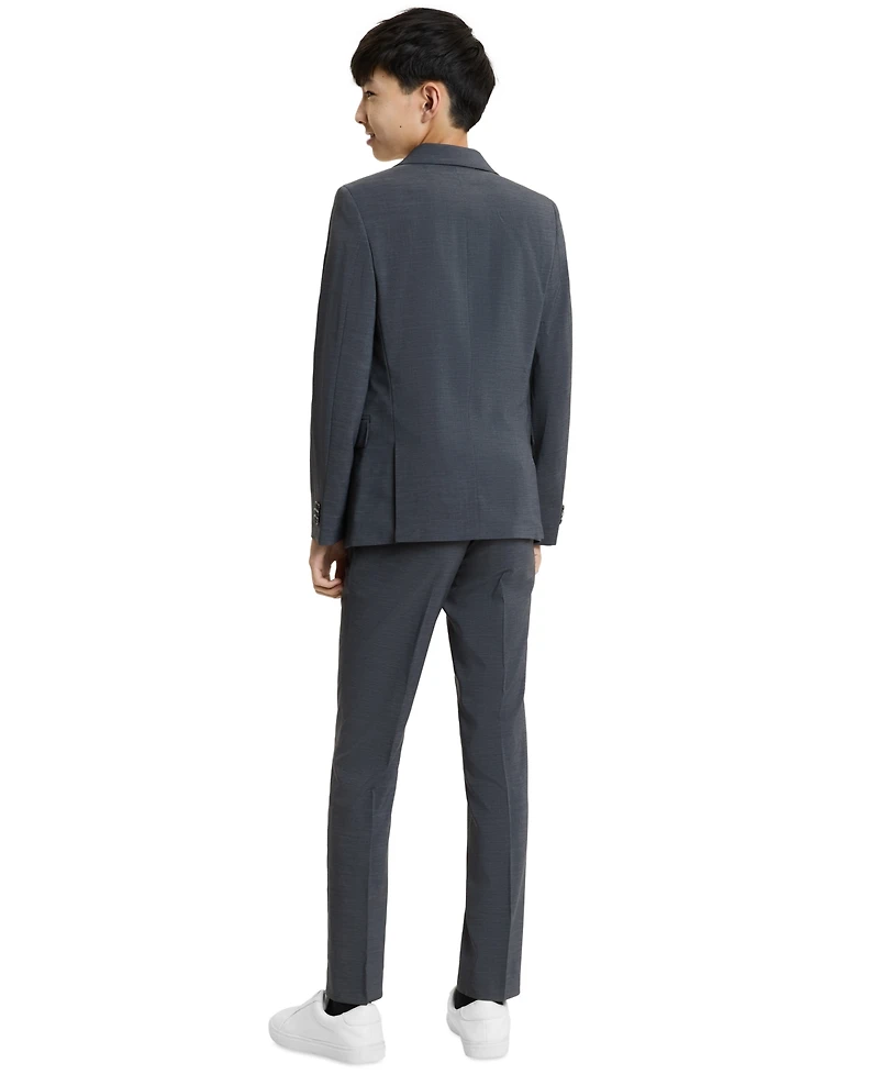 Kenneth Cole Reaction Big Boys Slim Fit 2 Piece Stretch Suit