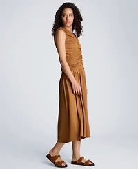 Kenneth Cole Women's Ruched A-Line Midi Dress