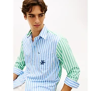 Tommy Hilfiger Men's Striped Long-Sleeve Shirt