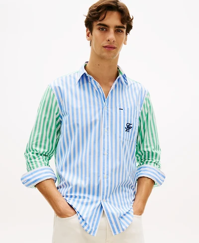 Tommy Hilfiger Men's Striped Long-Sleeve Shirt