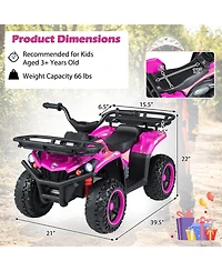 Mecale 24V Electric Ride On Quad with Led Headlights