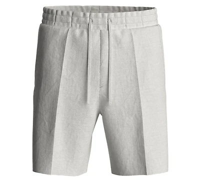 Hugo Boss Men's Regular-Fit Linen Drawstring Shorts