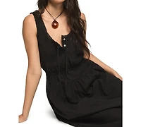 Lucky Brand Women's Lace Inset Scoop Neck Dress