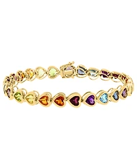 Effy Collection Multi-Gemstone (13-3/8 ct. t.w.) Bracelet in Gold Over Silver