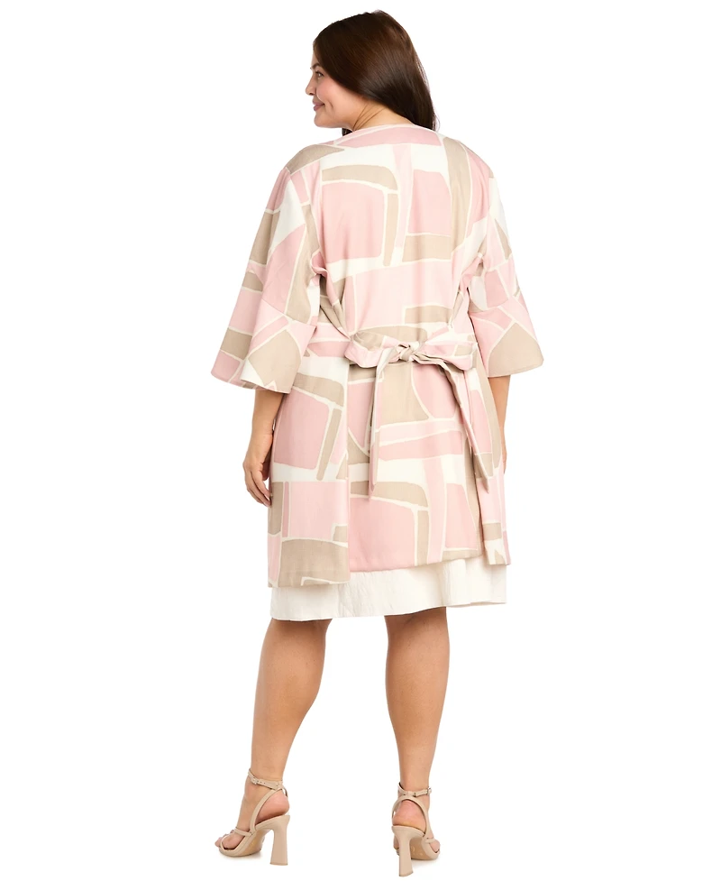 R & M Richards Plus V-Neck Dress Jacket