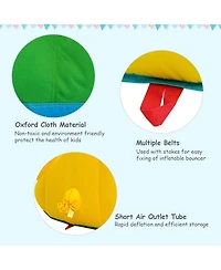 Mecale Kids Inflatable Water Slide Bounce House Park with 480W Blower Included