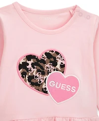 Guess Baby Girls' Long-Sleeve Top and Legging, 2-Piece Set