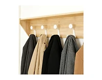Yigii Lightweight Hardwood Coat Rack with 5 Hooks for Entryways
