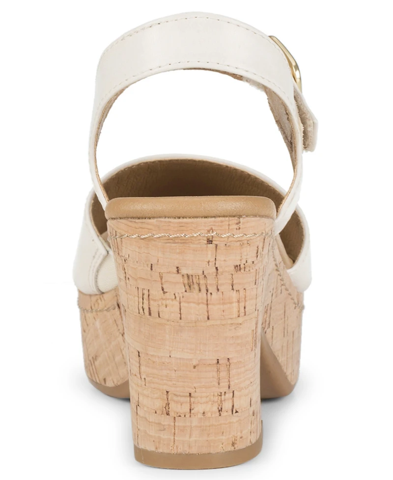 Baretraps Women's Tamie Round Toe Wedge Sandals