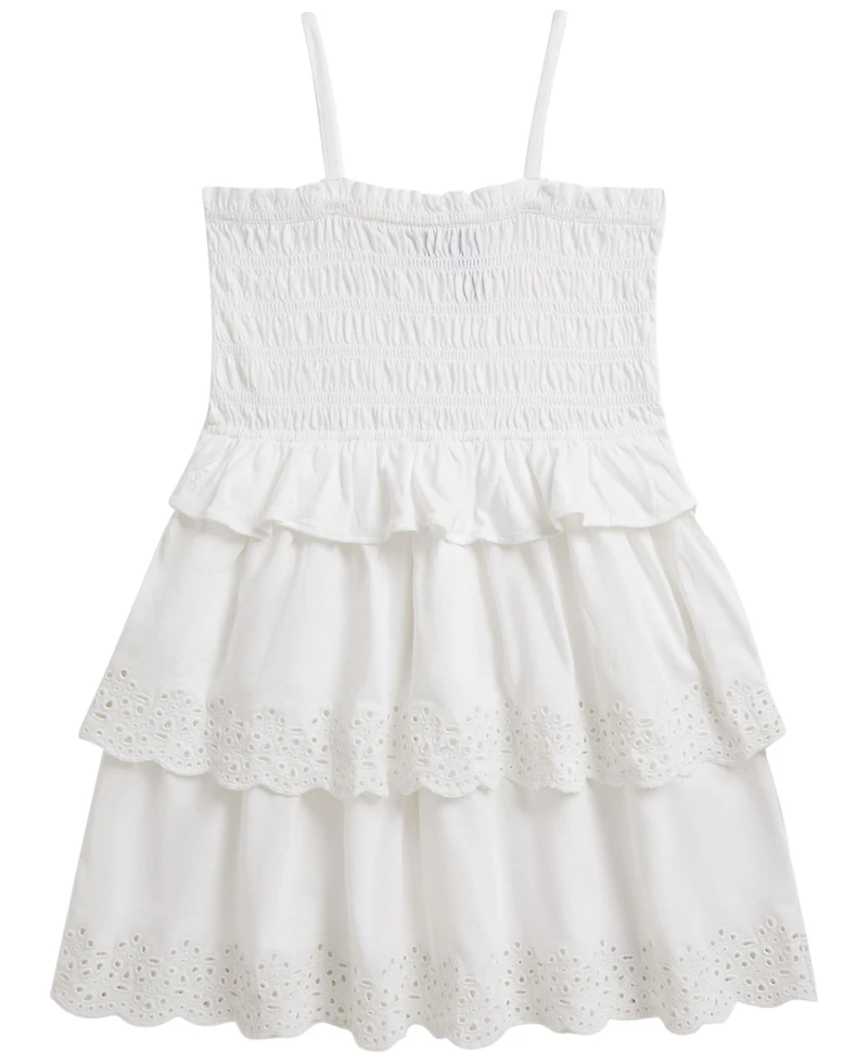 Polo Ralph Lauren Girls' 2T-6X Smocked Cotton Jersey Dress