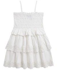Polo Ralph Lauren Girls' 2T-6X Smocked Cotton Jersey Dress