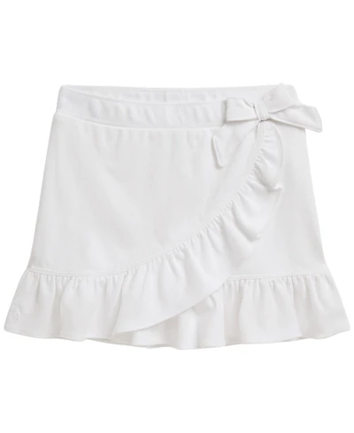 Polo Ralph Lauren Girls' 2T-6X Ruffled Stretch Mesh Wrap Skort