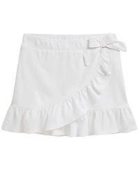 Polo Ralph Lauren Girls' 2T-6X Ruffled Stretch Mesh Wrap Skort